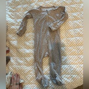 Taupe Floral Kids zippie